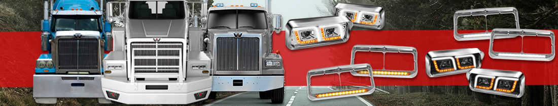 Semi Truck Chrome Headlights | Tacoma Parts Corporation