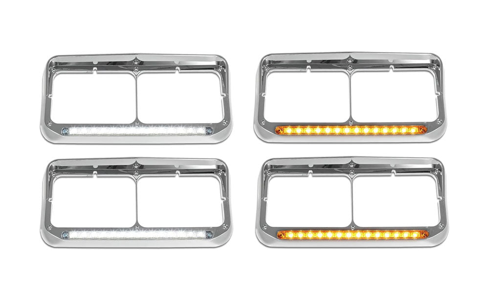 Kenworth T400 Chrome Headlight Bezels