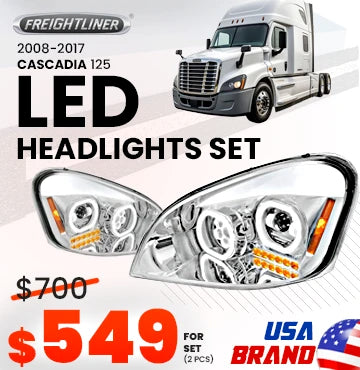 Freightliner Cascadia LED Headlights for Sale