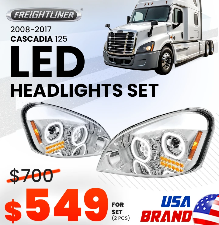 Freightliner Cascadia LED Headlights for Sale