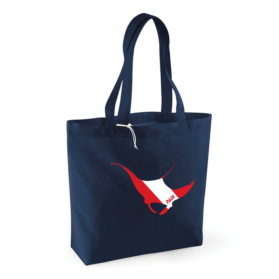 navy shopper bag