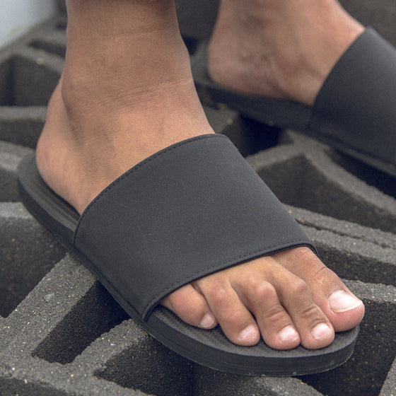 black slides men