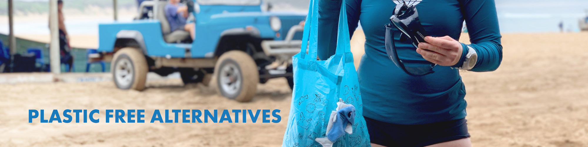 Plastic free alternatives collection page.