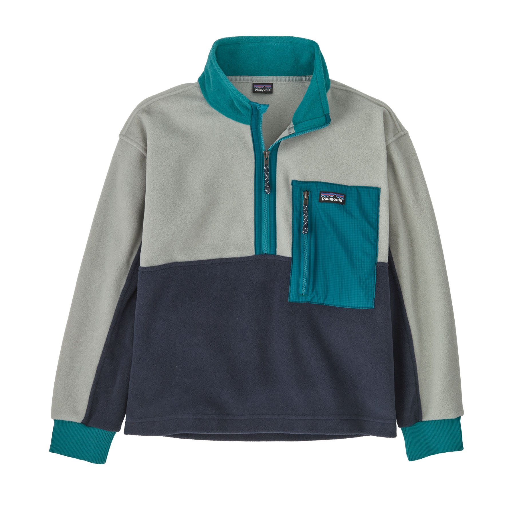 Patagonia Kids' Microdini Cropped Fleece Hoody Pullover - Spring