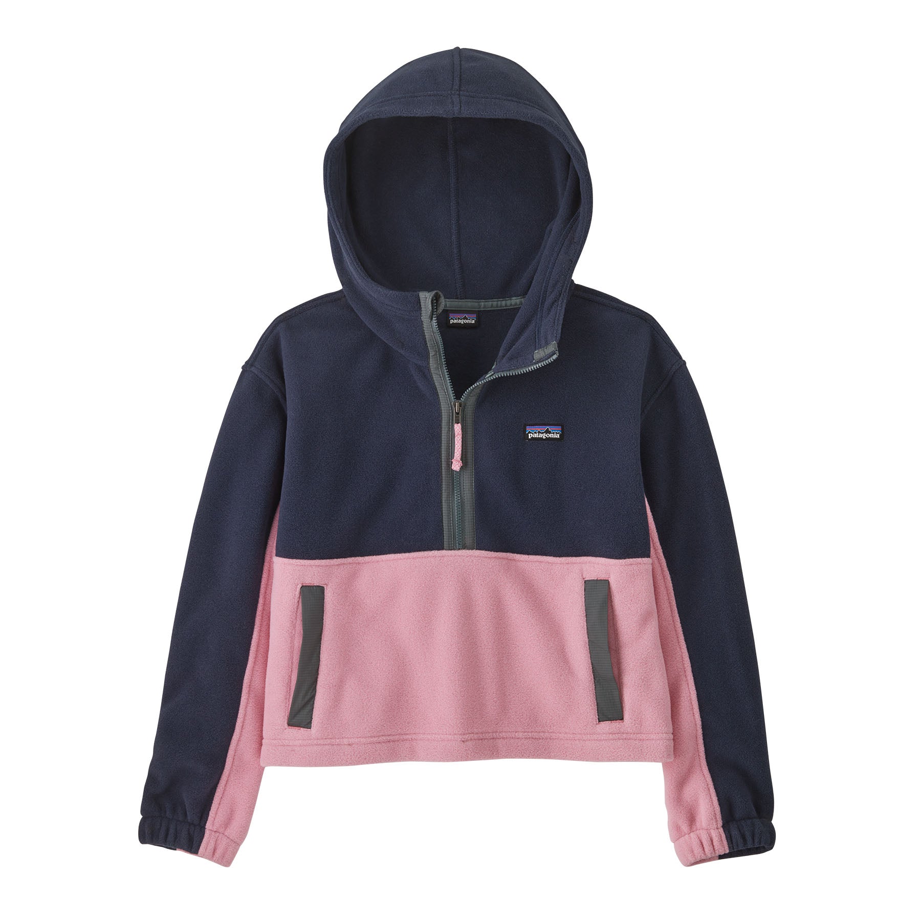 Patagonia Kids' Microdini Cropped Fleece Hoody Pullover - Spring