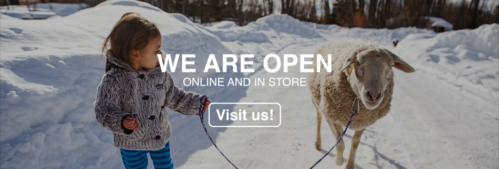 We are open online and in-store