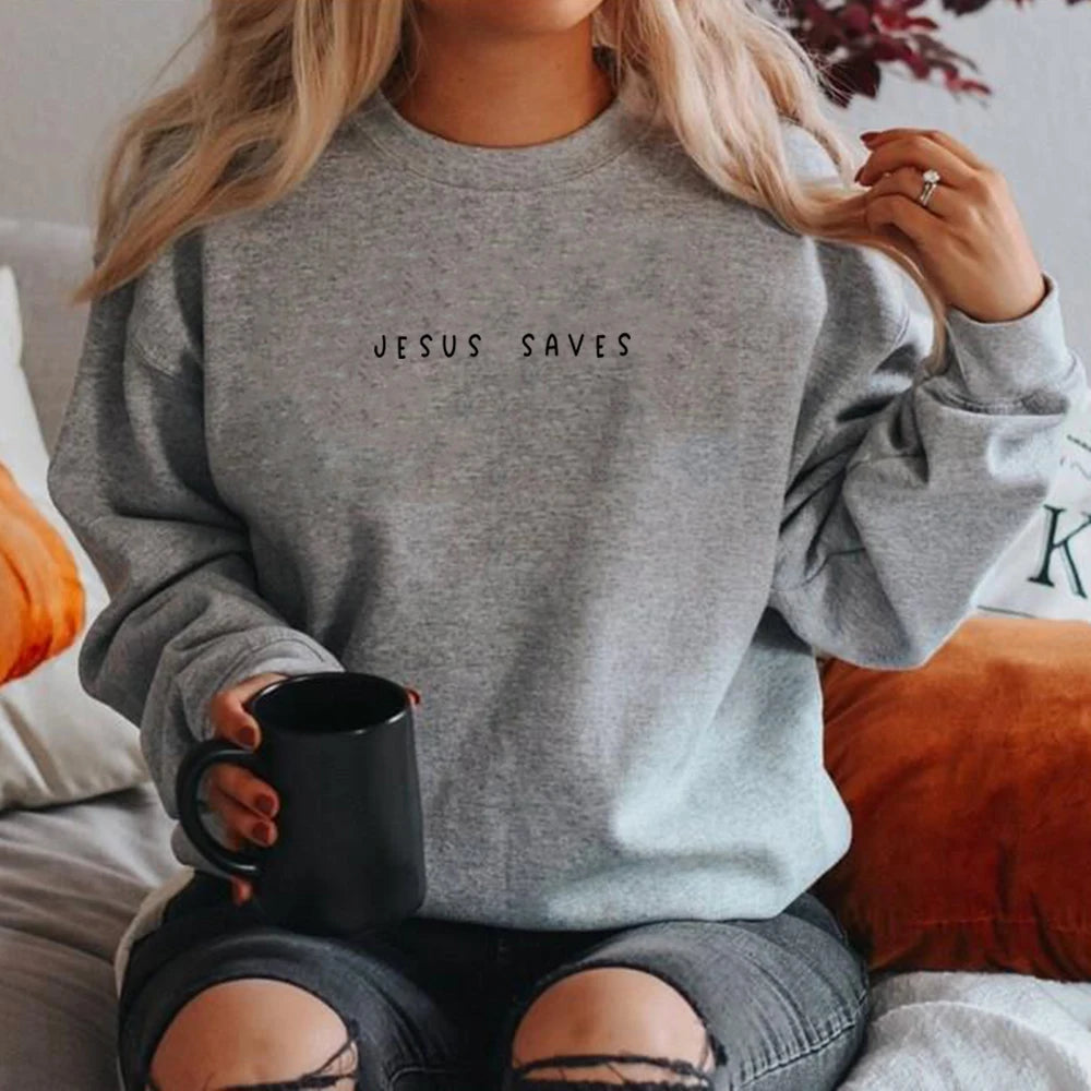 Jesus Saves Crewneck Sweatshirt