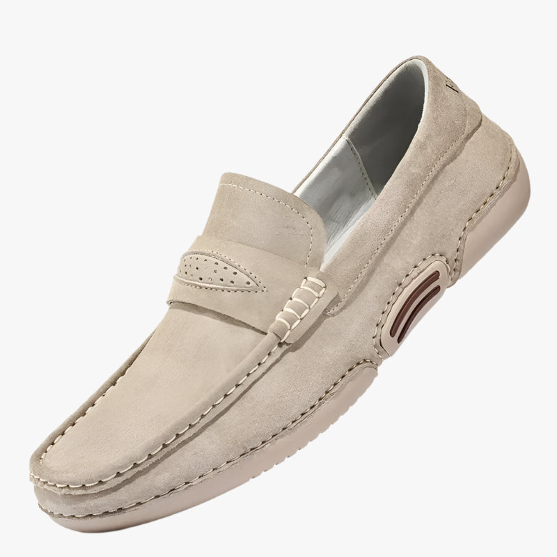 Luxury Genuine Leather Men's Loafers - Breathable Slip-On Moccasin Driving Shoes