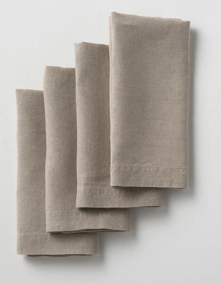 Sage Washed Linen Napkins Set of 4 - Soft, Durable & Eco-Friendly