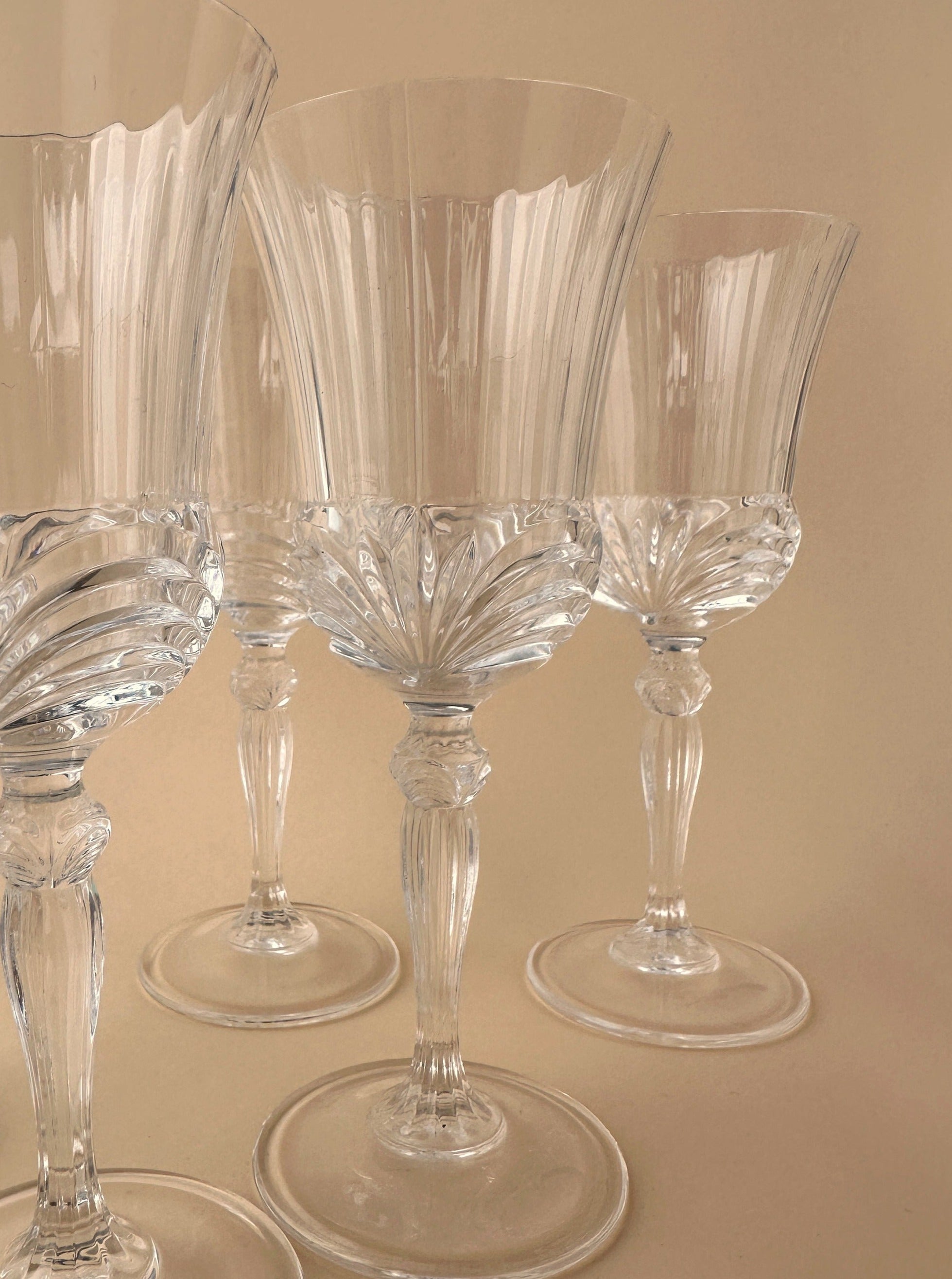 Frances Wine Glass - fferrone fluted wine glass – f f e r r o n e