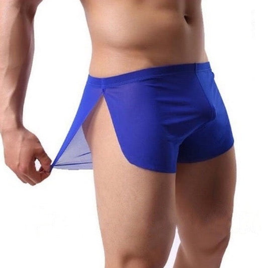 Men's See-Through Mesh Side Split Underpants ( 5-Pack) JEWYEE A820