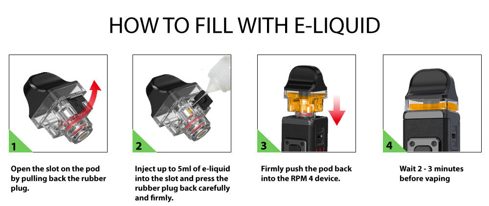 How To Fill a SMOK RPM 4 60W Pod Mod Kit with e-liquid