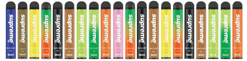 Supreme MAX 2% Disposable Vape Device [2000 Puffs]