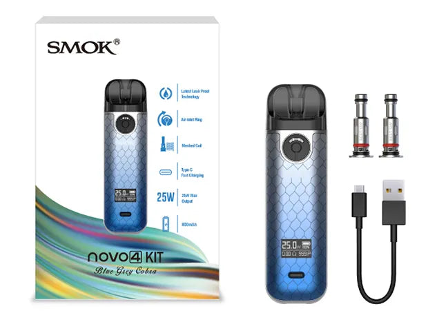 Whats included in the SMOK NOVO 4 Kit Mod System