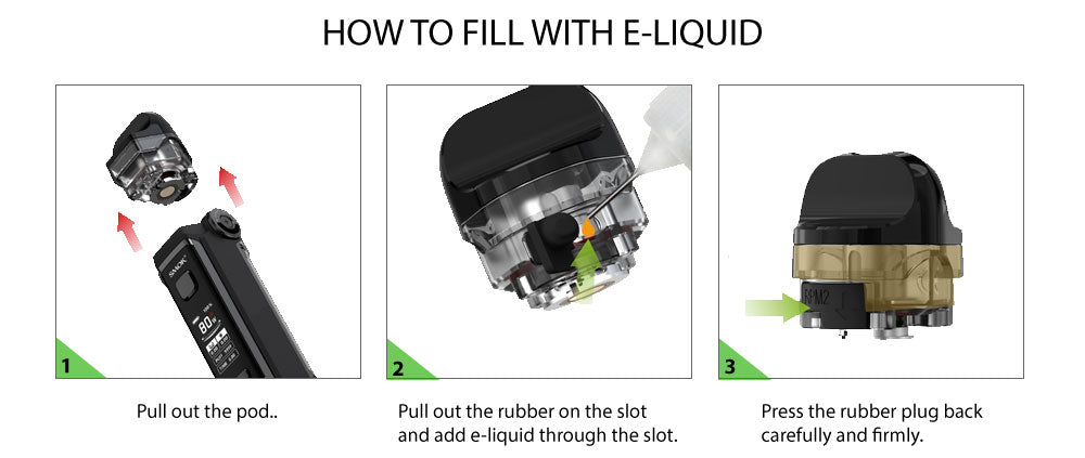 How to fill SMOK IPX 80 Pod Mod with e-liquid