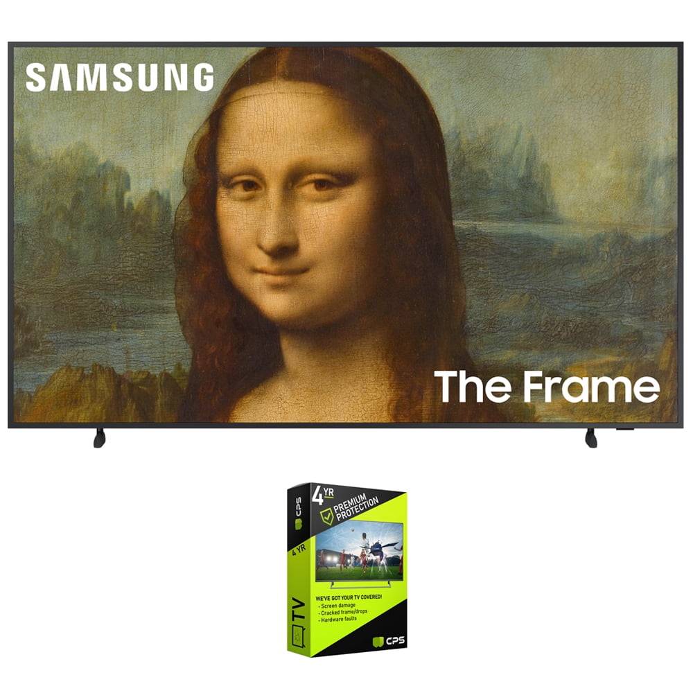 Samsung QN50LS03BA 50 inch The Frame QLED 4K UHD Quantum HDR Smart TV 2022 Bundle with Premium 4 Year Extended Warranty