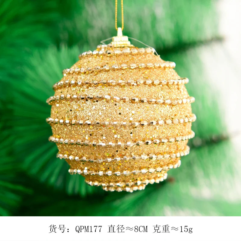 Golden 8cm Christmas Tree & Window Ornaments - Image 28