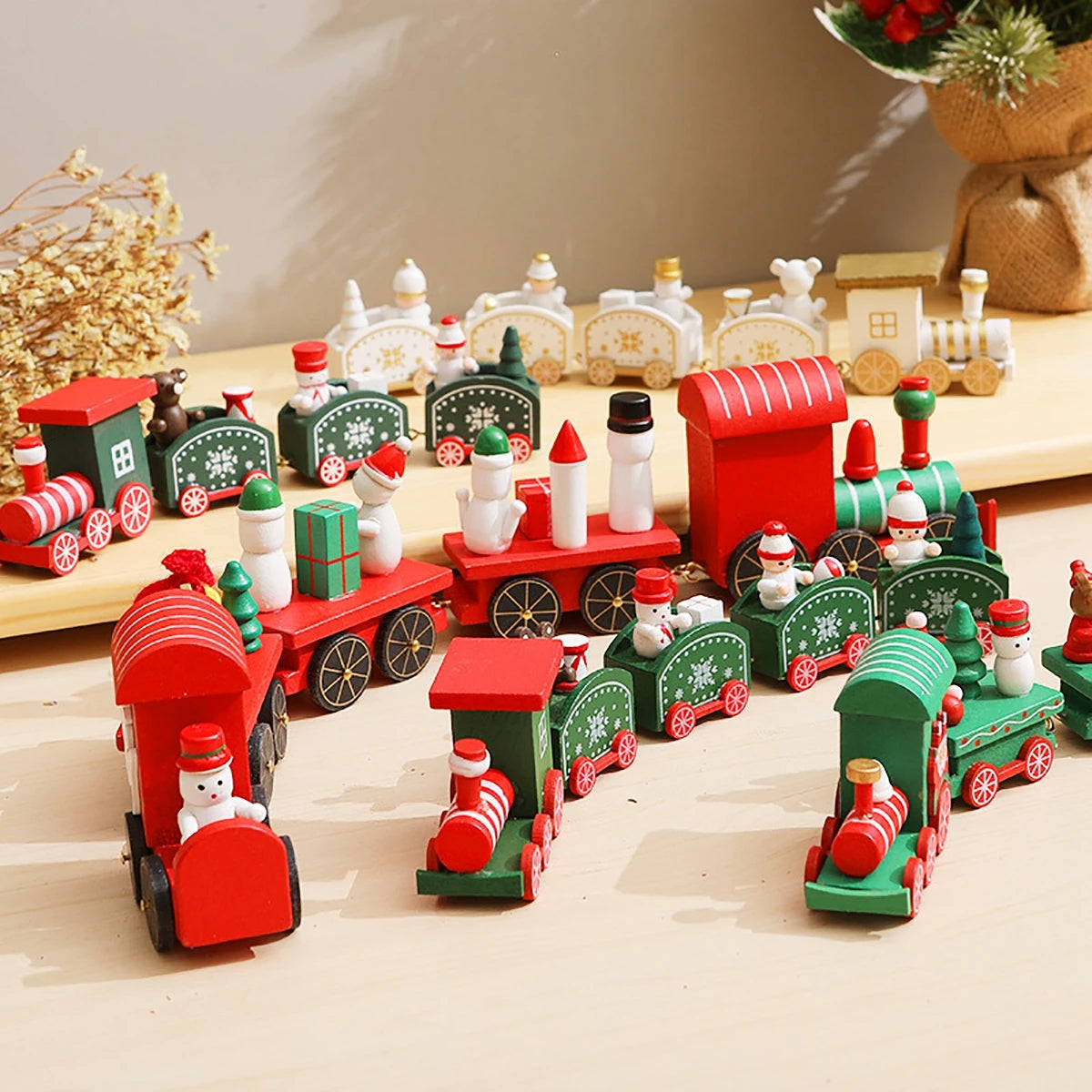 Charming Wooden Train Christmas Ornament – Perfect Holiday Decor! - Image 54