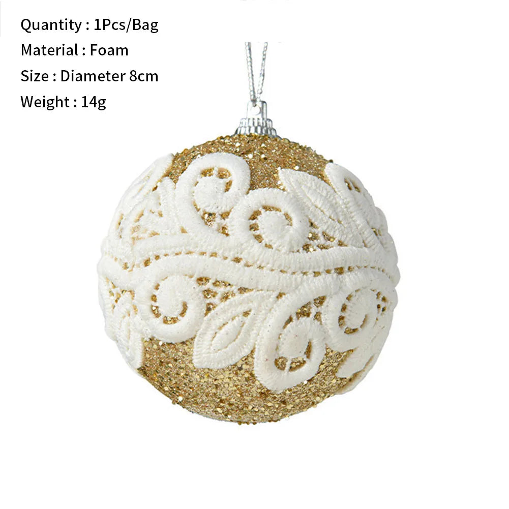 Festive Christmas Ball Ornaments for Holiday Decor - Image 34
