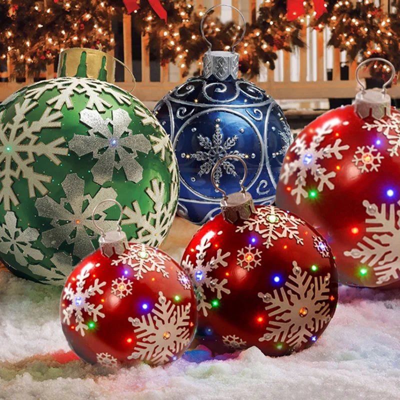 60CM Giant Inflatable Christmas Tree Ornament - Image 23