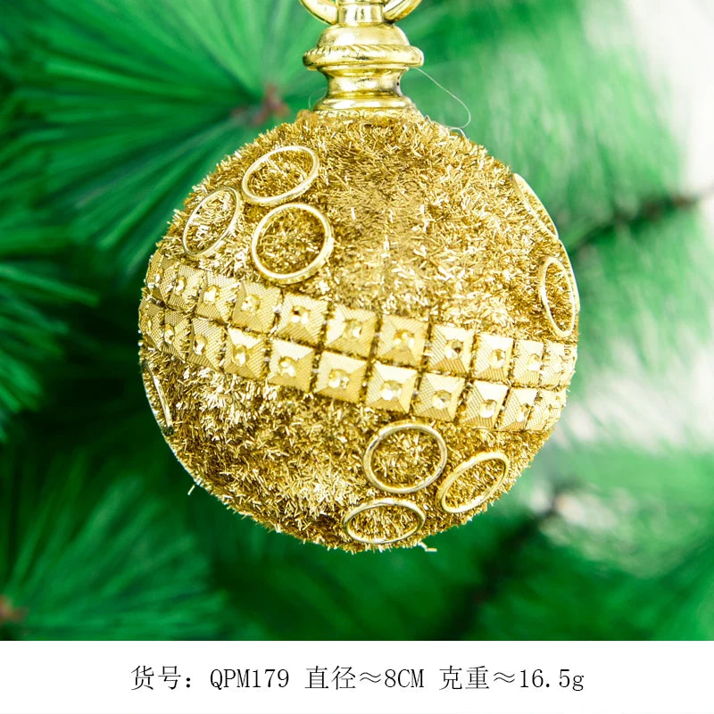 Golden 8cm Christmas Tree & Window Ornaments - Image 34