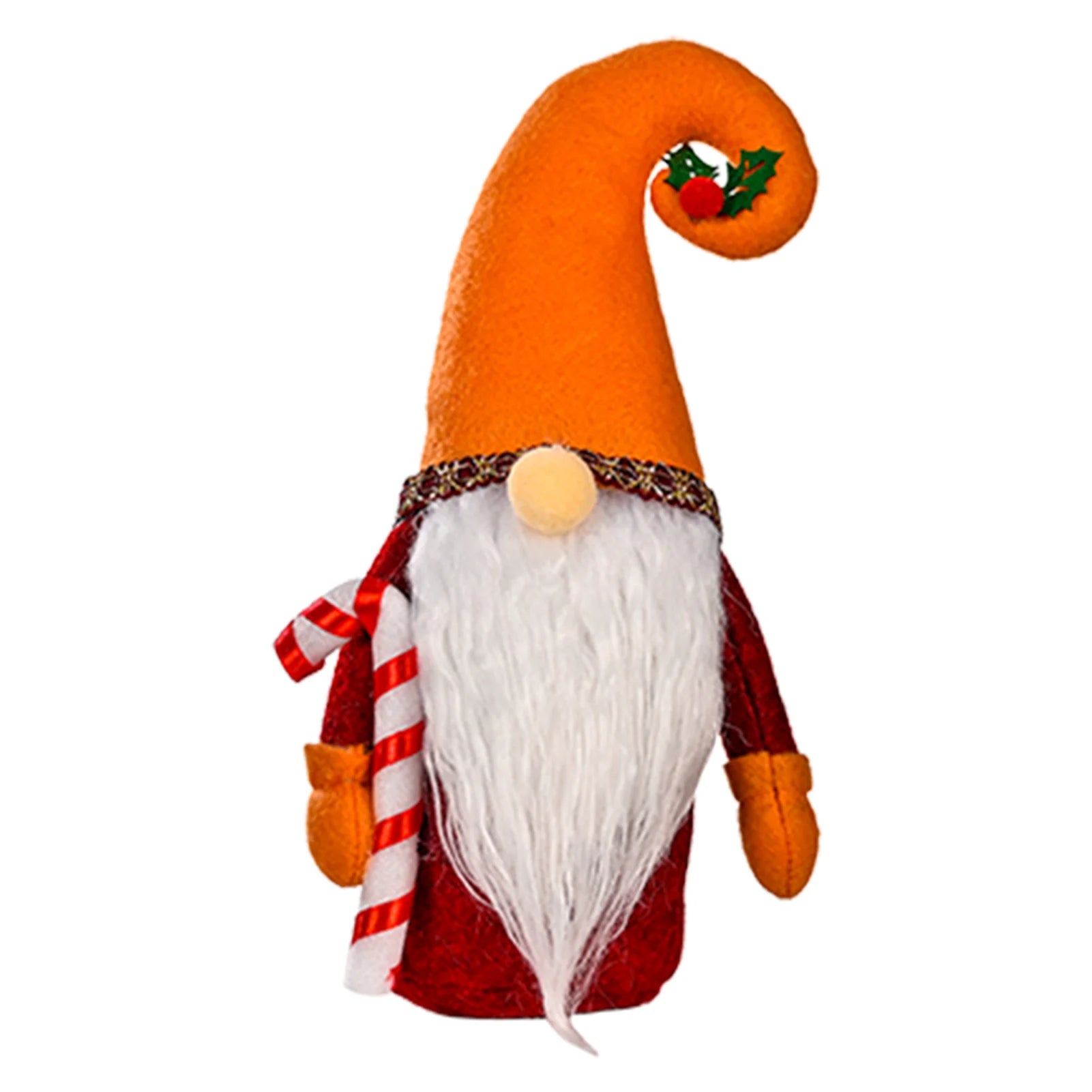 Charming Handmade Christmas Gnome Plush Doll Ornament - Image 18