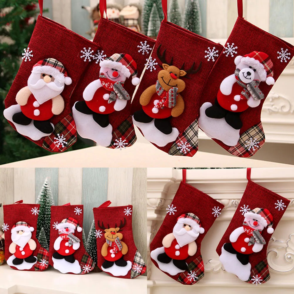 Festive Christmas Socks & Ornaments for Home Decor - Image 12