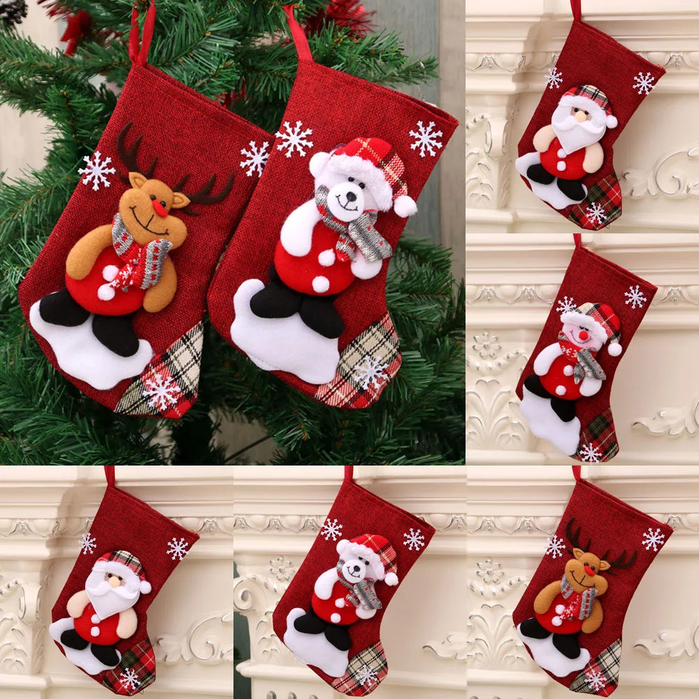 Festive Christmas Socks & Ornaments for Home Decor - Image 14
