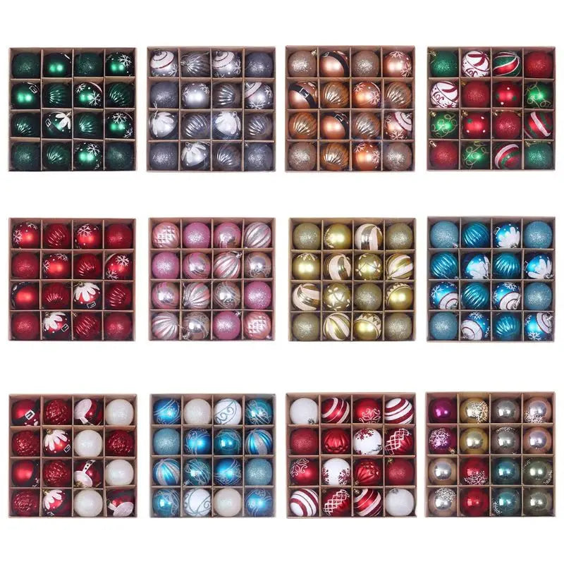 16-Piece Shatterproof Christmas Ball Ornament Set - Image 36