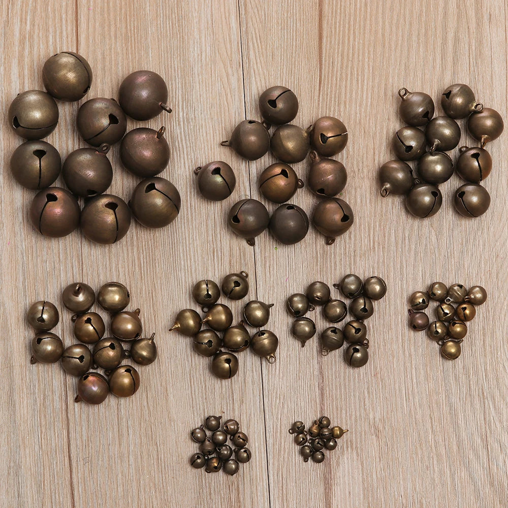 10 Vintage Copper Bells for Festive DIY Decor - Image 21