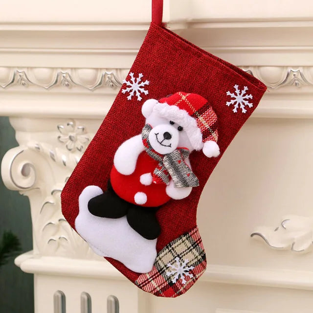Festive Christmas Socks & Ornaments for Home Decor - Image 2