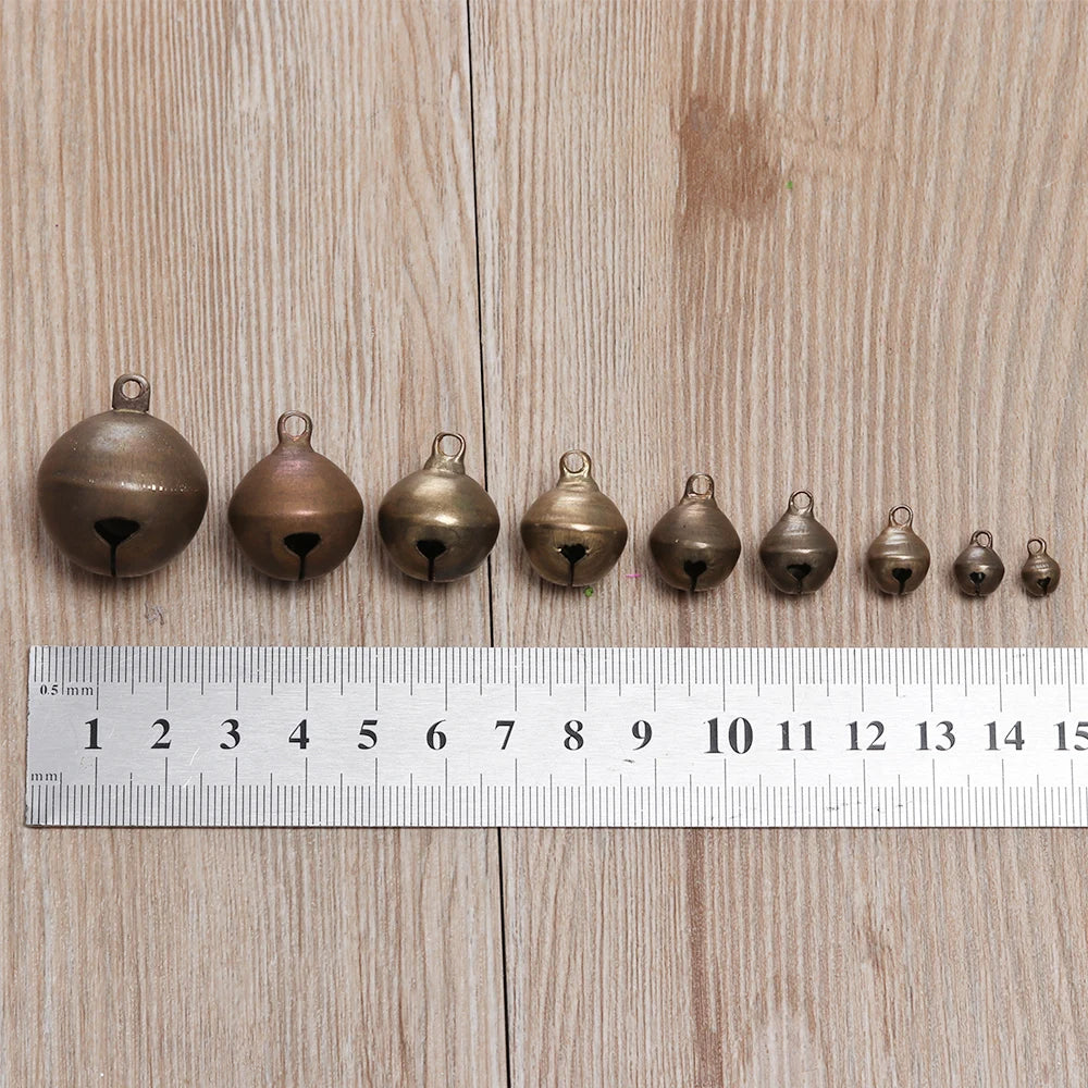 10 Vintage Copper Bells for Festive DIY Decor - Image 3
