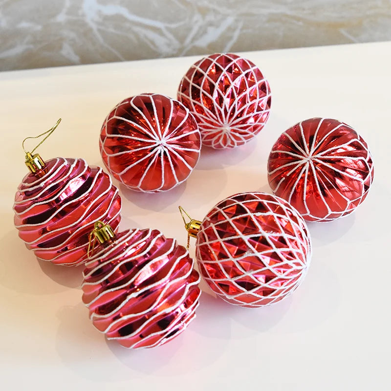 6pcs Shatterproof Christmas Balls for Festive Decor