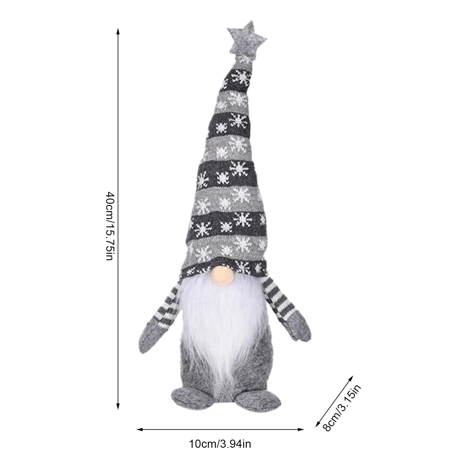 Charming Handmade Christmas Gnome Plush Doll Ornament - Image 39
