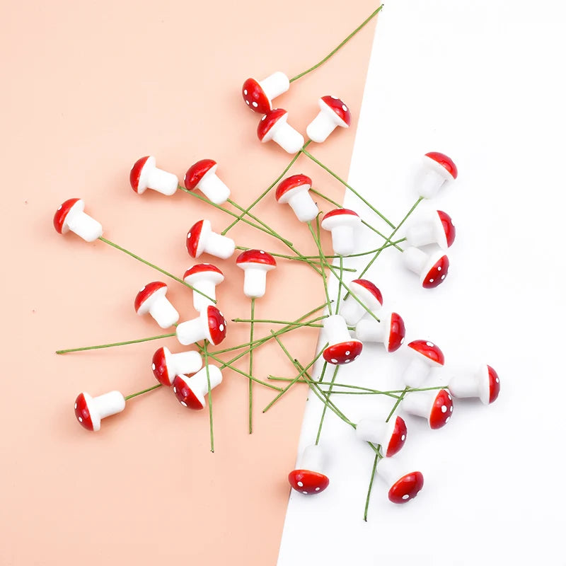 20pcs Festive Artificial Mushroom Christmas Decor - Image 3