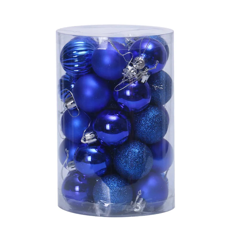 34-Piece Festive Christmas Tree Bauble Set - Image 27
