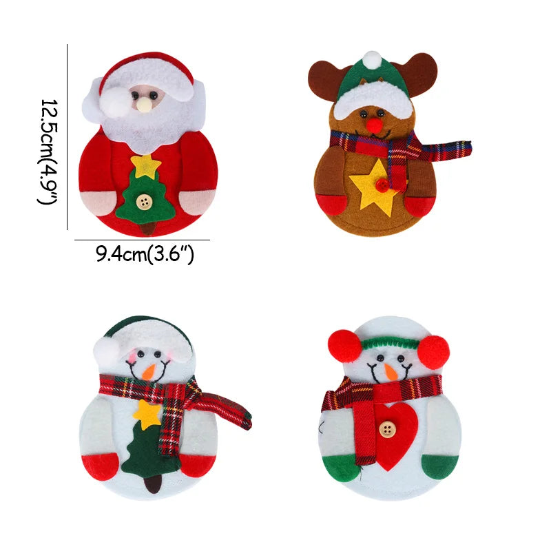 8-Piece Santa & Elk Christmas Cutlery Holders - Image 4