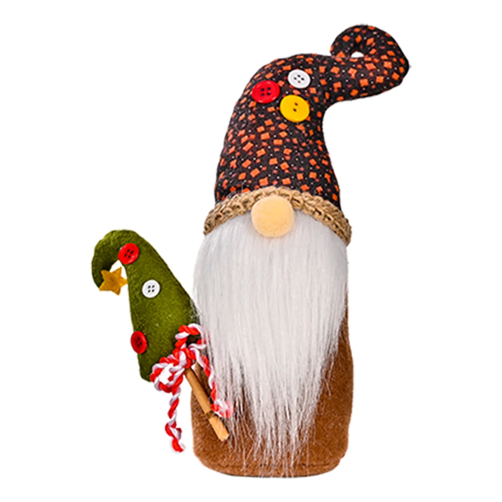 Charming Handmade Christmas Gnome Plush Doll Ornament - Image 42