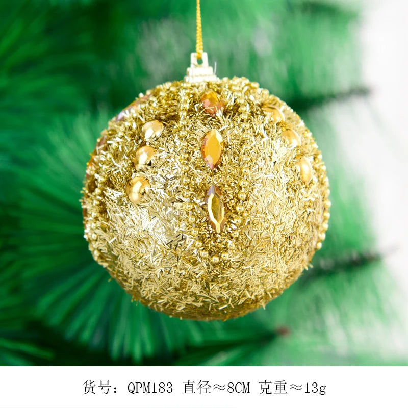 Golden 8cm Christmas Tree & Window Ornaments - Image 37