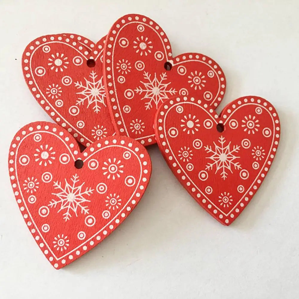 10 Rustic Snowflake Wood Ornaments for Christmas - Image 17