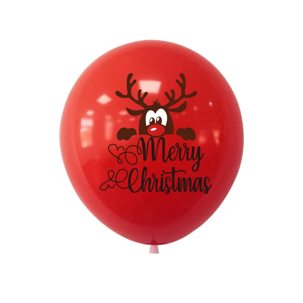 10-Piece Christmas Latex Balloons for Festive Decor - Image 14