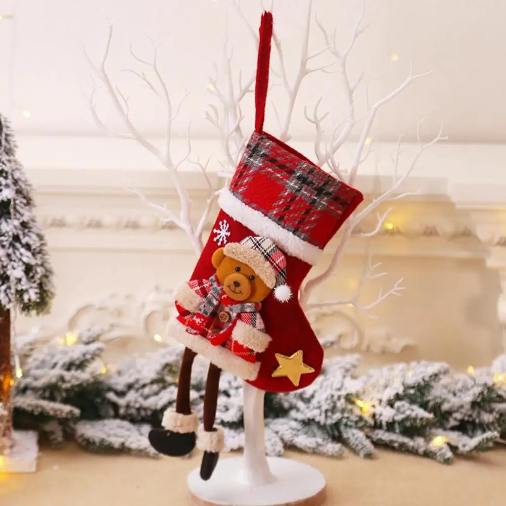 Festive Christmas Socks & Tree Pendant Set - Image 9