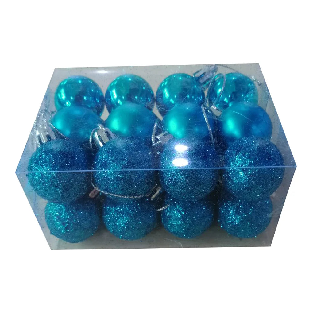 24PCS Rose Red Christmas Ball Ornaments Set - Image 11