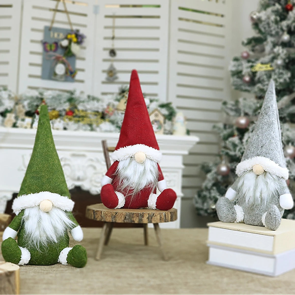 Festive Christmas Doll Ornaments for Holiday Cheer - Image 3