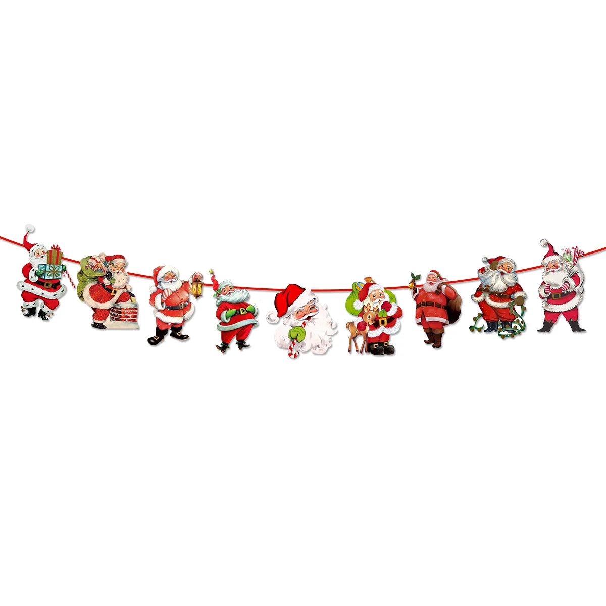 Festive Merry Christmas Hanging Banner & Decor - Image 10
