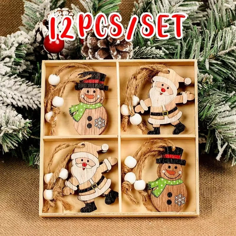Charming Wooden Gnome Ornaments for Christmas Cheer - Image 9