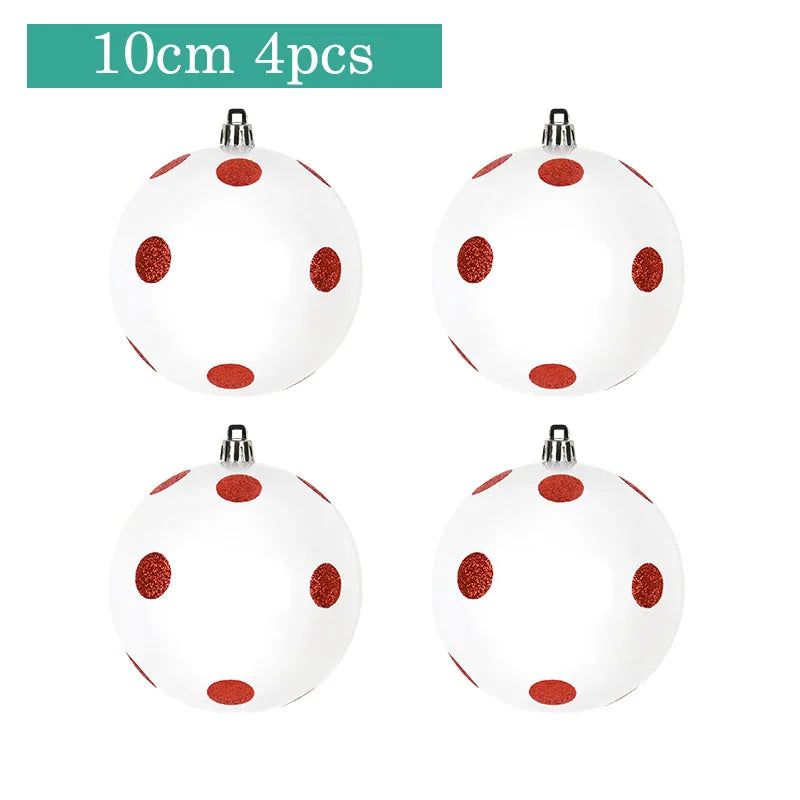 Festive DIY Christmas Tree Decoration Balls - 4-6pcs - Image 7