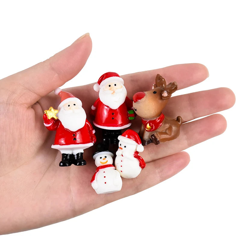 Charming Mini Santa, Snowman & Elk Ornaments - Image 8