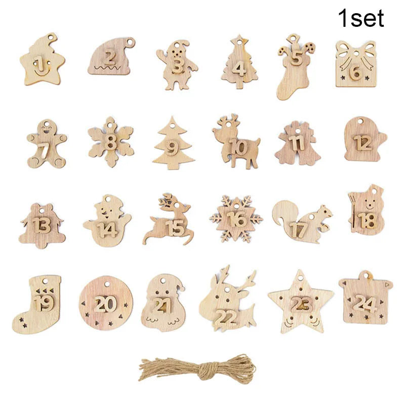 Festive Countdown Advent Calendar Bags & Tags - Image 17