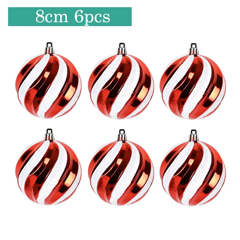 Festive DIY Christmas Tree Decoration Balls - 4-6pcs - Image 13